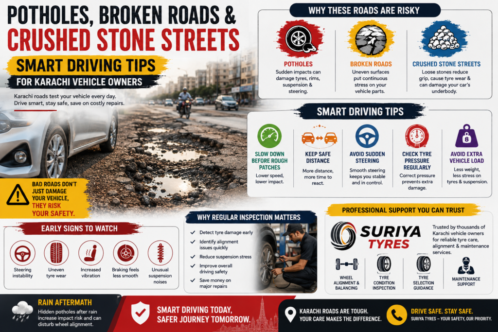 Smart Driving Tips for Karachi Vehicle Owners by suriya tyres